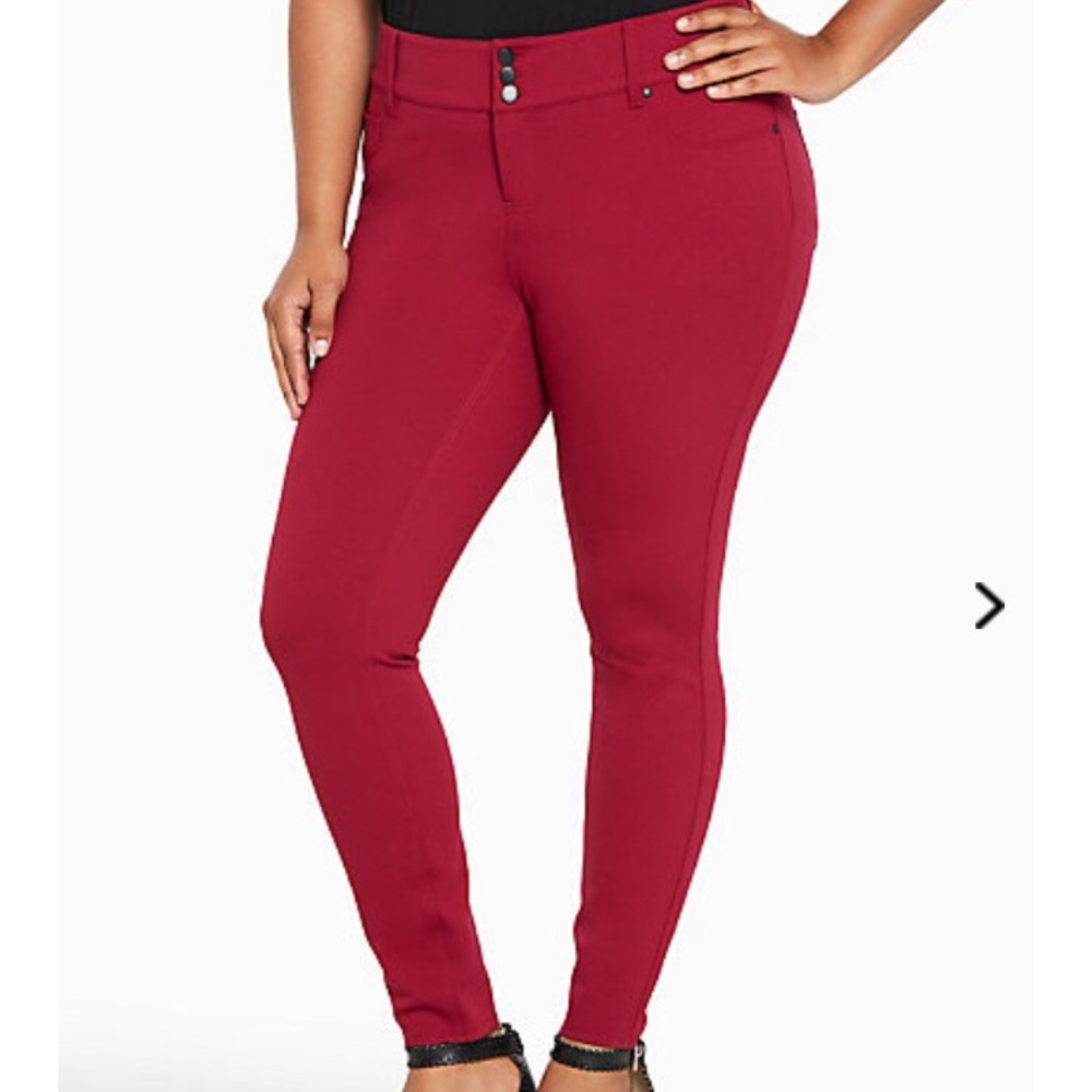 Like New Torrid Beet Red Jeggings